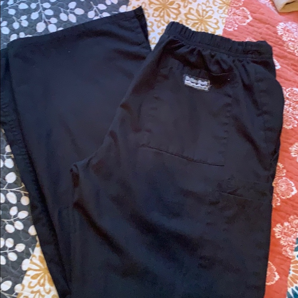 Butter soft black womens scrub pants